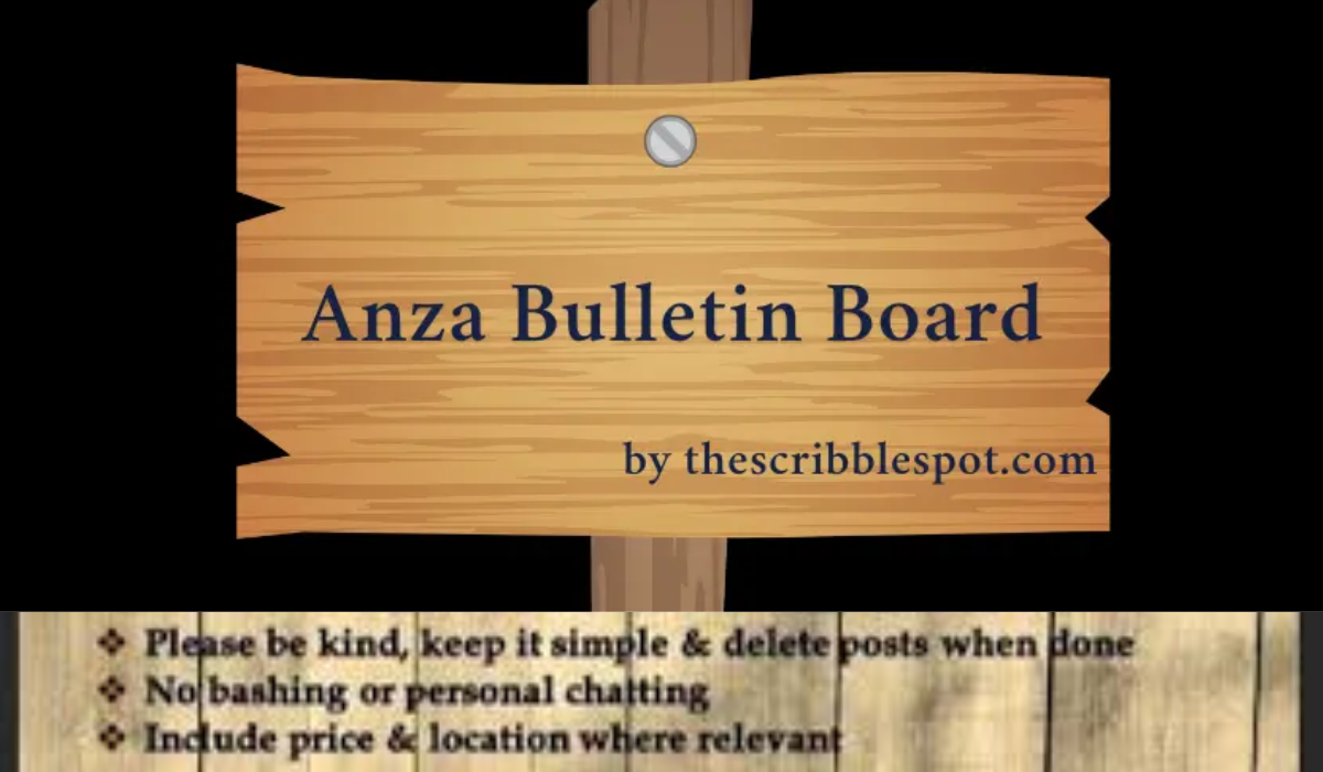anza bulletin board